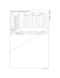 74ACT157SCX Datasheet Page 5