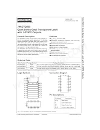 74ACTQ533PC Datenblatt Cover