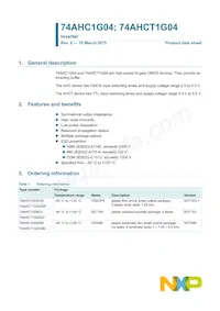 74AHC1G04GW Datasheet Pagina 2