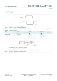 74AHC1G04GW Datasheet Page 8