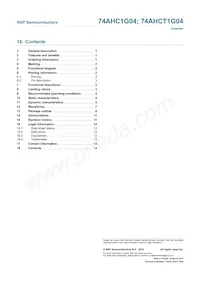 74AHC1G04GW Datasheet Page 15