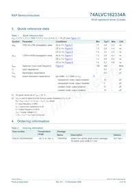 74ALVC162334ADGG:5 Datasheet Pagina 2