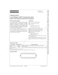 74ALVC16373MTDX Datenblatt Cover