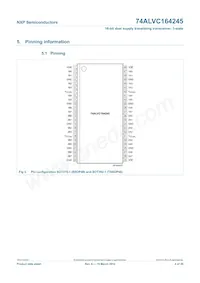 74ALVC164245DGG Datasheet Pagina 5