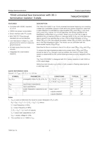 74ALVCH162601DGG:1 Datasheet Pagina 3