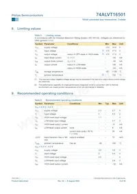 74ALVT16501DL Datasheet Pagina 9