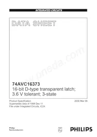 74AVC16373DGG Datasheet Page 2