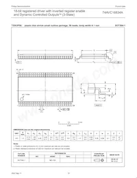 74AVC16834ADGV Datasheet Pagina 11