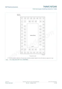 74AVC16T245BQ Datasheet Pagina 5