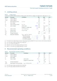 74AVC16T245BQ Datasheet Pagina 7