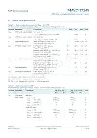 74AVC16T245BQ數據表 頁面 8