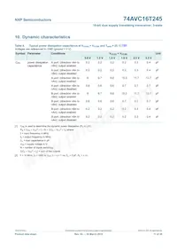 74AVC16T245BQ Datasheet Pagina 11