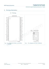 74AVCH16T245DGV:11 Datasheet Pagina 5