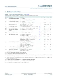 74AVCH16T245DGV:11 Datasheet Pagina 9