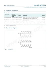 74CBTLVD3384DK Datasheet Pagina 3