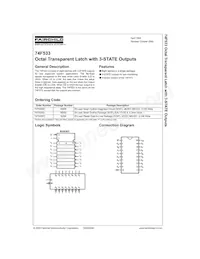 74F533SCX Datasheet Copertura