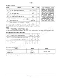 74HC08DTR2G Datasheet Pagina 2