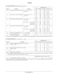 74HC08DTR2G Datasheet Pagina 3