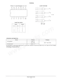 74HC32DTR2G Datasheet Pagina 2