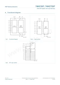 74HC597N數據表 頁面 2