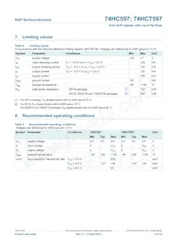 74HC597N Datasheet Pagina 6