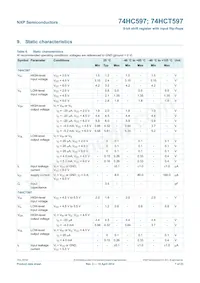 74HC597N Datasheet Pagina 7