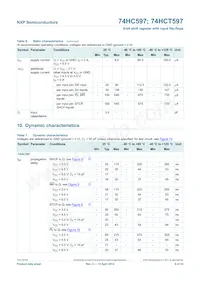 74HC597N數據表 頁面 8