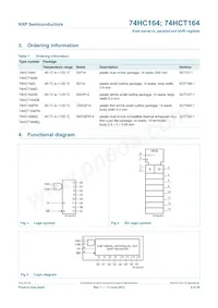 74HCT164N Datenblatt Seite 2