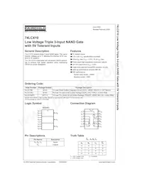 74LCX10MX Datasheet Copertura