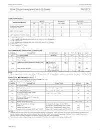 74LV373N Datasheet Page 4