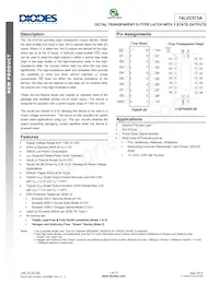 74LVC573AT20-13 Datasheet Cover