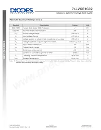 74LVCE1G02FZ4-7 Datasheet Page 3