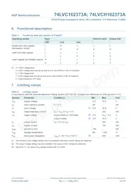 74LVCH162373ADGG:5 Datenblatt Seite 6