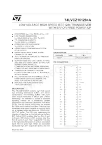 74LVCZ161284ATTR Datasheet Copertura