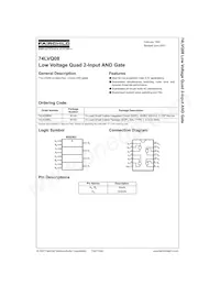 74LVQ08SCX Datenblatt Cover