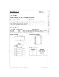 74LVQ157SCX Datenblatt Cover