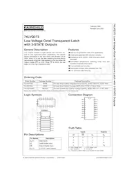 74LVQ373SCX Datenblatt Cover