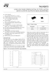 74LVQ573TTR Datasheet Copertura