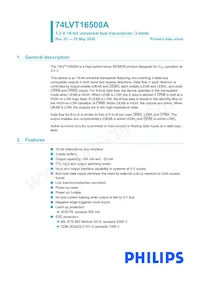 74LVT16500ADL Datasheet Pagina 2