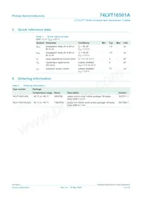 74LVT16501ADL Datasheet Pagina 3