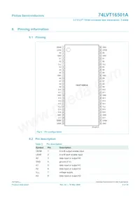 74LVT16501ADL Datasheet Pagina 5