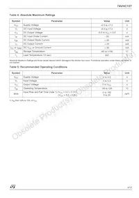 74VHC157TTR Datasheet Page 3