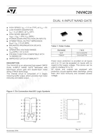 74VHC20TTR數據表 封面