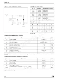 74VHC20TTR數據表 頁面 2