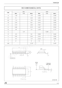 74VHC20TTR數據表 頁面 5