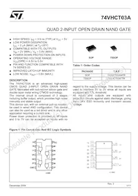 74VHCT03ATTR Datasheet Copertura