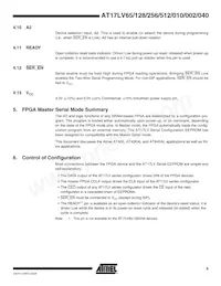 AT17LV040-10BJI Datasheet Pagina 9