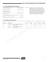 AT17LV040-10BJI Datasheet Pagina 11