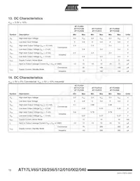 AT17LV040-10BJI Datasheet Pagina 12