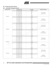 AT17LV040-10BJI Datasheet Pagina 18